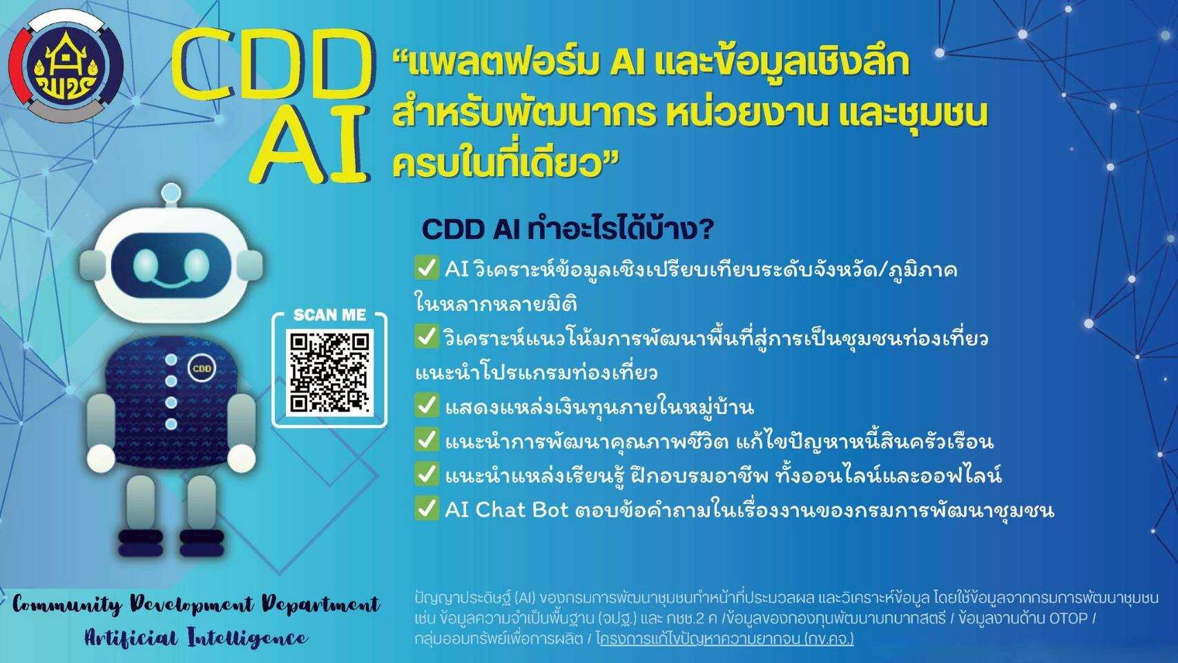 พช.คำตากล้า จ.สกลนคร : ประชาสัมพันธ์และส่งเสริมการใช้ประโยชน์ CDD AI ผู้ช่วยพัฒนากรอัจฉริยะ และแอปพลิเคชั่น Click ชุมชน